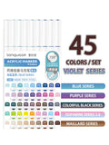 Languo 45-171 Colors Soft Brush Acrylic Marker Pen Set,DIY Hand Drawn,Student Graffiti Paint Art Acrylic Paint Pens