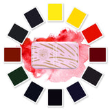 AOOKMIYA Paul Rubens Artist Watercolor Paint Set, Vibrant Colors Great Lightfastness, Perfect Travel Professional Watercolor Set AOOKMIYA.COM