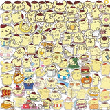 100PCS Stickers Cute Cinnamoroll Kuromi My Melody Sticker For Laptop Phone Case Girls Sanrio My Melody Anime Stickers