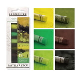 AOOKMIYA SENNELIER Extra-Soft Half Pastel 6 Stick Set Hand Made Color Powder Stick Skin Color Seascape Beginners Art Supplies