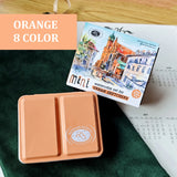AOOKMIYA ROMAN SZMAL ARTISTS MINI Metal Box 8 Half Pans Color Portable Solid Watercolor Painting Drawing Supplies Sketchers Aquarelle  AOOKMIYA.COM