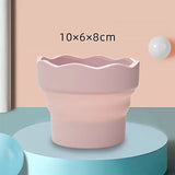Portable Folding Pen Wash Bucket Outdoor Sketch Cleaning Tool Watercolor Painting Supplies Desktop Pencil Holder