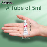 AOOKMIYA 36 Colors Marie's Gouache Paint & 1pc Paintbrush in 5ml/Tube for Paper,Cardboard,Canvas,DIY,Craft for Adult,Artists,Students