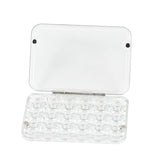 AOOKMIYA Empty Mini Watercolor Paint Packing Box 0.8ML 24Grids Portable Moisturizing Box Art Student Going Out for Sketching Art Supplies