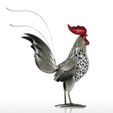 TOOARTS Metal Sculpture Carved Iron Rooster Home Decoration Articles Crafts Animal Ornaments