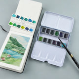 AOOKMIYA SeamiArt Watercolor Paint Solid Transparent Acuarelas Travel Hand Account Water Color Painting Illustration Art Supplies  AOOKMIYA.COM