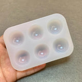 AOOKMIYA Six-hole No-wash Silicone Palette Easy To Clean Acrylic Paint Empty Mixing Tray Palette Tray for Painting Art Supplies