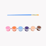 12 Colors Waterproof Acrylic Paint with Brush Portable Paint Strip Kids Graffiti DIY Plaster/Ceramic Coloring Fabric Paint