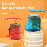 Deli Automatic Transparent Pencil Sharpener Learn Stationery Mechanical Pencil Sharpener Pencil Cutting For Students Suppiles