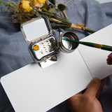 AOOKMIYA Travel Watercolour Paint Set - Mini Portable Paint Box with Watercolour Paint Dispenser 10 Grids Watercolor Palette  AOOKMIYA.COM