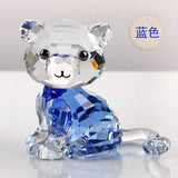 AOOKMIYA Handmade Crystal Dog Figurine Miniature Glass Animal Craft Home Decor Ornament Trinket Gift for Children