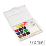 AOOKMIYA SAKURA Petit Color Solid Watercolor Paint Set Portable Sketch Set 12/18/24/30/36/60/72 Colors Student Artist Art Supplies  AOOKMIYA.COM