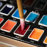 AOOKMIYA Rubens 12/24 Colors Solid Chinese Painting Paint Large Plate Full of Ink Watercolor Painting Pigment Professional Art Supplies