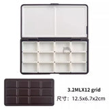 AOOKMIYA Empty Palette Watercolor Pigment Plastic Packaging Box 24/48 Grid Watercolor Storage Box Student Paint Pallet Art Supplies