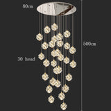 Modern home decoration crystal chandelier, stair Pendant lamp, living room Pendant lights, interior lighting