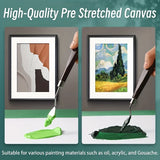 AOOKMIYA Marie's 5 Pack 16x20 Large Size40x50cm Stretched Canvas Blank,Primed White Canvas for Acrylic,Oil,Tempera for Adults,Students