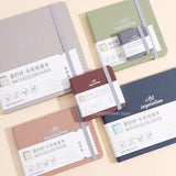 AOOKMIYA New Cotton Pulp Watercolor Book 300g Thick Fabric Cover Travel Portable Painting Notebook Sketchbooks Art Supplies