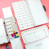 38 Grid Moisturizing Sealed Pigment Box Multi Functional Portable Artist Watercolor Watercolor Powder Acrylic Color Mixing Tool