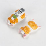 AOOKMIYA Schmincke Ceramic Pen Holder Cute Hamster Shape Brush Holder Decoration Ornament Photo Props Art Student Painting Supplies