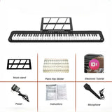 88 Key Keyboard Light Orchestrated BY Portable Home Electric Piano Child Adult Starter Electric Profession Musical Instrument