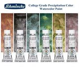 AOOKMIYA Schmincke College-level Layered 6-color Watercolor Paint Texture Painting Precipitation Color Sub-pack Acuarela Art Supplies