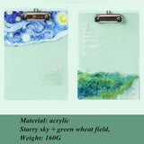 Transparent acrylic board clip Wallet Binder High-value Folder Board Test Paper Storage Artifact Students Exam Pad Writing Board