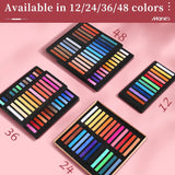 AOOKMIYA Marie's Soft Chalk Pastels,12/24/36/48 Colors,Drawing Stick for Artist,Professional,Pigment Painting Pen Tool,Powder Color Pens