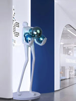 AOOKMIYA ART+ Creative Gifts Creative humanoid sculpture floor lamp ball designer exhibition hall living room lobby large figure FRP ornaments