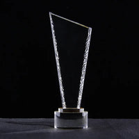AOOKMIYA Customized Transparent Crystal Trophy, Five-Star, Creative Awards Ceremony, Competition Event, Craft Gift, Home Decorations, 1Pc