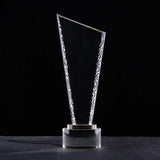 AOOKMIYA Customized Transparent Crystal Trophy, Five-Star, Creative Awards Ceremony, Competition Event, Craft Gift, Home Decorations, 1Pc