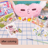 AOOKMIYA Cotton Pulp Blank Stamps Watercolor Paper 300g Stamps Postcards Ticket Stubs Portable Sketch Drawing Art Supplies