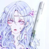 Croma Watercolor Comic Highlight Pen 1mm Stroke Hook Line Pen Hand-painted Art White High Light White Neutral Pen Art Supplies