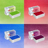 White Nights Artist Sparkling Watercolor Paint 12 Colors Bright Solid Block Solid Watercolor Student Painting Supplies
