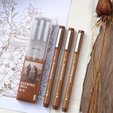 AOOKMIYA 3pcs/set Brown Waterproof Hook Line Pens Evening Clock Needle Pen Art Special Comic Sketch Tracing Pen Drawing Supplies