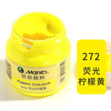 Dazzling Fluorescent Textile Fiber Acrylic Paint Single Bottle 50ml Colorful Painting Clothes Dye Waterproof Graffiti Diy