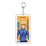 AOOKMIYA ART+ Creative Gifts Blue Lock Isagi Yoichi Acrylic Anime Keychain Bag Charms Pendant Jewelry Cute Creative Key Ring Friends Gift Figure Cartoon