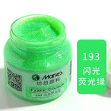 Dazzling Fluorescent Textile Fiber Acrylic Paint Single Bottle 50ml Colorful Painting Clothes Dye Waterproof Graffiti Diy