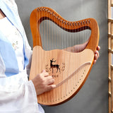AOOKMIYA Lyre Harp Mahogany Portable Harps Professional Stringed Instruments Miniature Harpa Musical Instrument Beginners Children Gift AOOKMIYA.COM