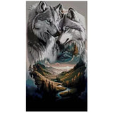 AOOKMIYA ART+ Creative Gifts Diamond Painting New 2025  Abstract Woman Face Animal Wolf Eagle Cross Stitch DIY 5D Diamond Mosaic Large Art Home Decoration