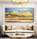 Modern 100% Hand Painted SunflowerOil Painting Reproduction Canvas Wall Art Unframed Paintings Wall Picture Artwork Unframed