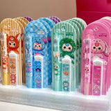 New Baby Three Year Old Automatic Pencil Set Cartoon Cute 0.5mm Activity Pencil Elementary School Learning Stationery Child Gift
