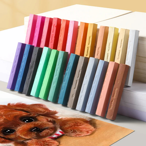 AOOKMIYA Marie's Soft Chalk Pastels,12/24/36/48 Colors,Drawing Stick for Artist,Professional,Pigment Painting Pen Tool,Powder Color Pens