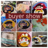 AOOKMIYA CHENISTORY-Punch Needle Embroidery Landscape Kits Sewing Kit Needlework Cross Stitch Beginner Kits For Adult Funny Embroidery