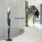 Hotel Lobby Large Figure Floor Ornaments Sales Office Model Room Window Abstract Art Soft Decoration Sculpture