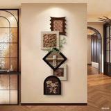 Ancient Style Italian Style Minimalism And High-end Feel Hhe Corridor Is Decorated With Paintings Hanging Murals Lights
