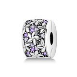 2025 Hot Sale Charms Bead 925 Sterling Silver Pink Butterfly Luminous Firefly Dangle Fit Bangle Bracelet Necklace DIY Jewelry