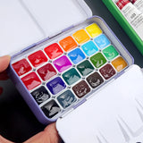 AOOKMIYA Mairtini Bouguereau 24-color Watercolor Paint Packaging 0.5/1ML Artist-grade Transparent Watercolor Portable Art Supplies