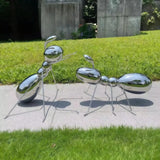 Ant stainless steel outdoor garden lawn square Animal park hotel lobby water feature sculpture ornament