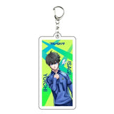AOOKMIYA ART+ Creative Gifts Blue Lock Isagi Yoichi Acrylic Anime Keychain Bag Charms Pendant Jewelry Cute Creative Key Ring Friends Gift Figure Cartoon
