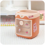 Cute Pig Pen Holder Student Stationery Gift Children Girl Ornaments Desk Storage Box Desk Accessories Large Capacity Pen Holder